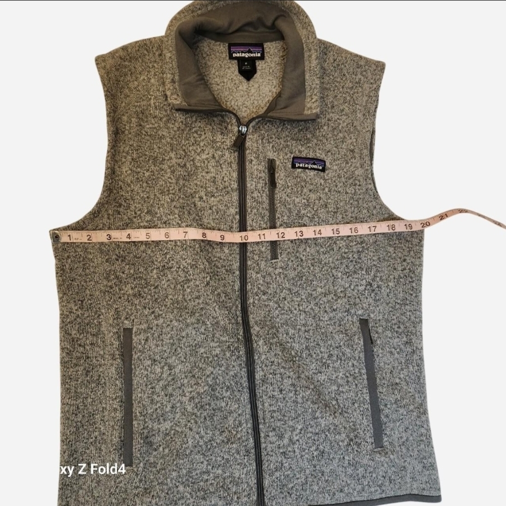 Patagonia Gray Heather Full-Zip Fleece Vest - Picture 4 of 6